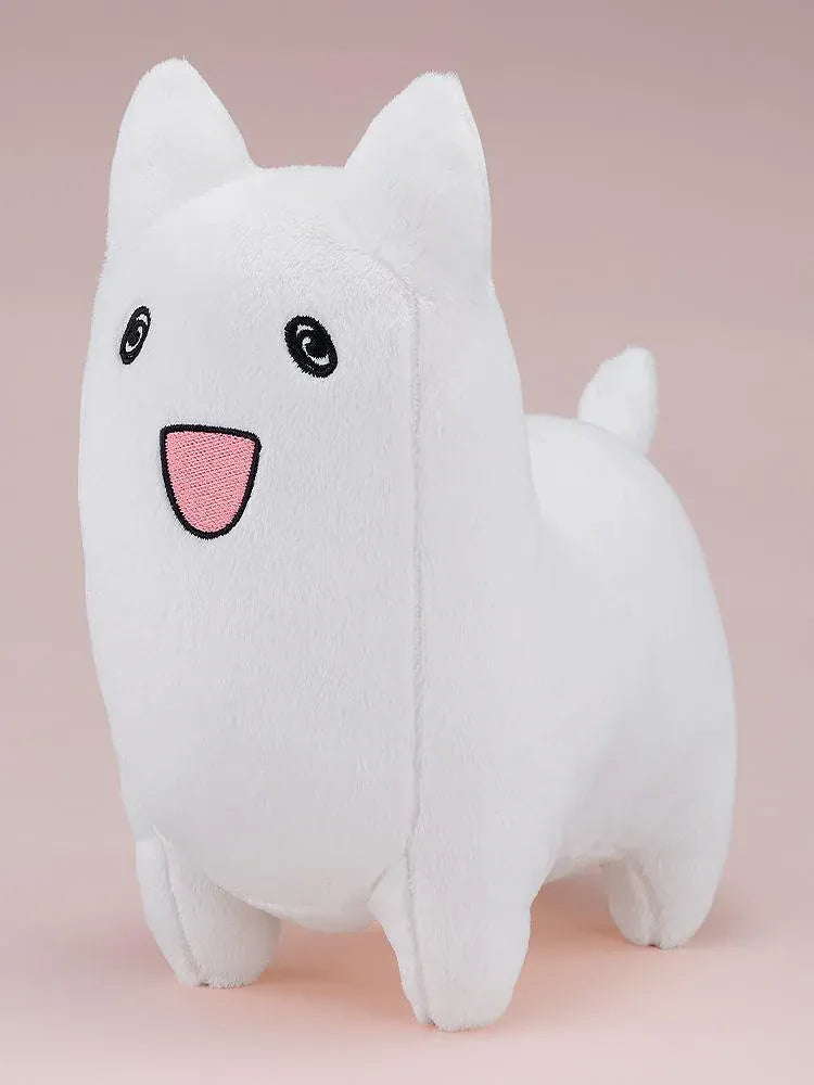 The Laid-Off Cheat-Granting Mage Enjoys a Second Lease on Life Donguri Plushie with white body, pointed ears, spiral eyes, and pink mouth