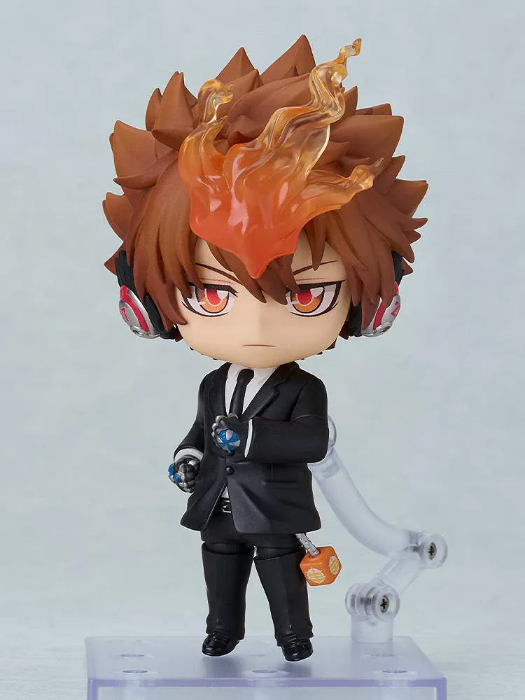Reborn Nendoroid Tsunayoshi Sawada Black Suit Ver with dying will flame effect