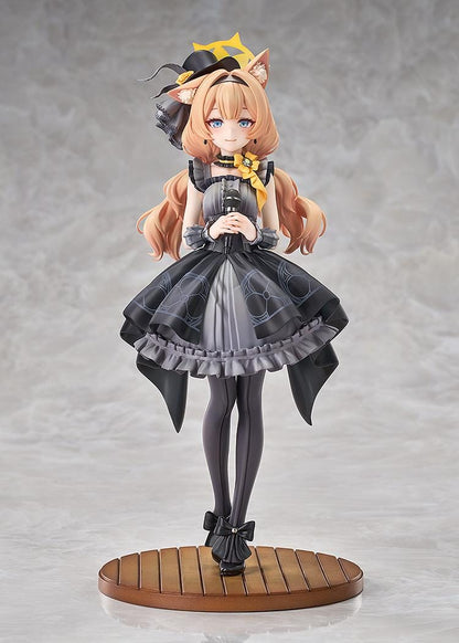 Blue Archive Mari Idol Memorial Lobby Ver 1/7 scale figure holding microphone in black dress