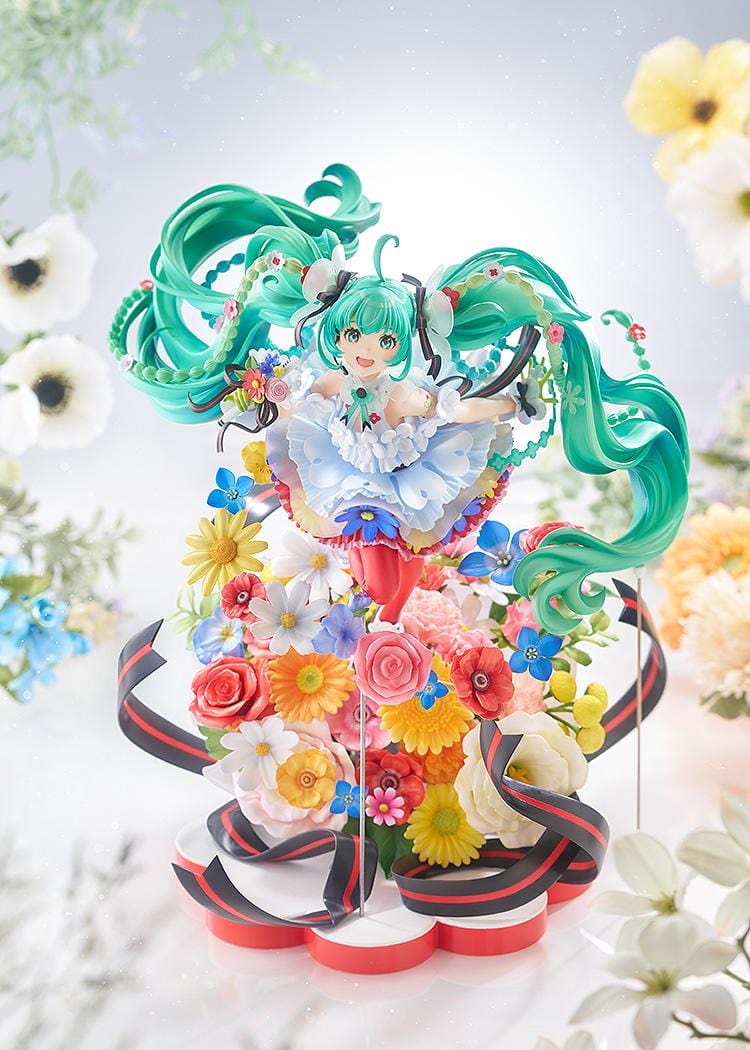 Vocaloid Character Vocal Series 01 Hatsune Miku Japan Live Tour 2025 Blooming 1/7 Scale Figure surrounded by colorful flowers