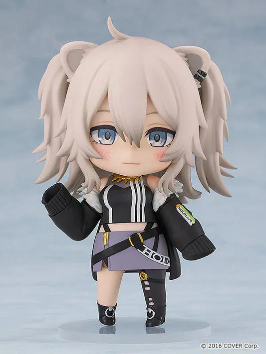 Hololive Nendoroid No.2114 Shishiro Botan re-run chibi figure in gamer outfit with fluffy twin-tail hair and black jacket