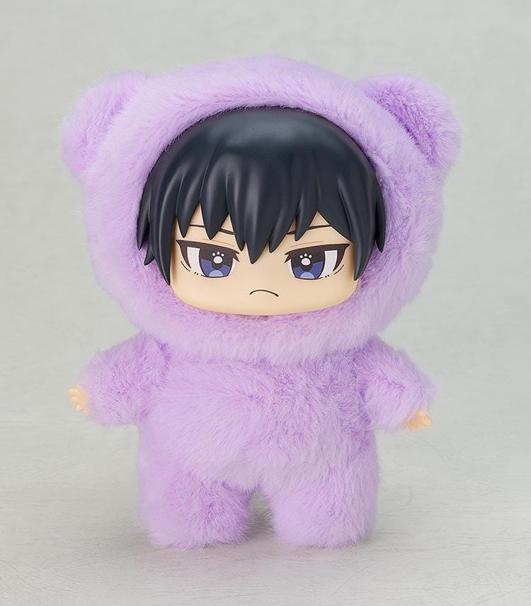 REBORN! Kigurumi Mascot Kyoya Hibari wearing a soft and fluffy purple costume with bear-like ears.