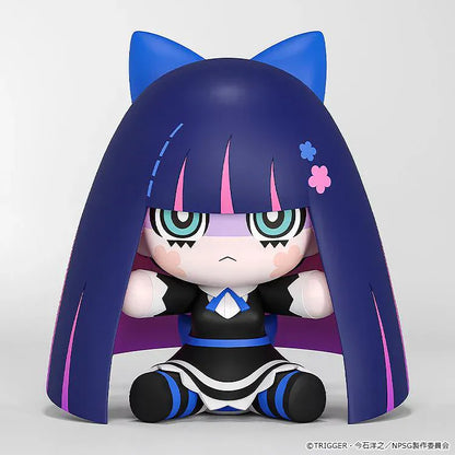 Panty & Stocking with Garterbelt Huggy Good Smile Stocking chibi figure with long navy hair and gothic outfit
