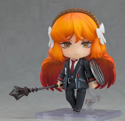 Limbus Company Ishmael Nendoroid figure with orange hair, combat uniform, weapon, and shield accessories