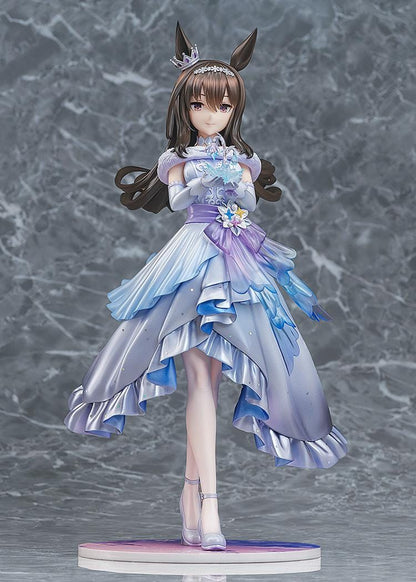 Umamusume Pretty Derby Glacialis Vega Admire Vega 1/7 scale figure wearing elegant blue silver and lavender gown