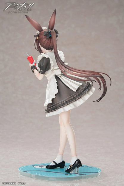 Arknights Limepie Amiya Tea Time 1/8 scale figure wearing a maid outfit and holding a dessert and ketchup bottle