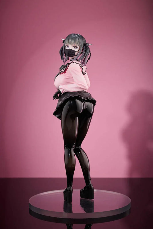 Illustration Dear My Rubber Kurokawa Miu 1/6 scale figure with glossy outfit and display base