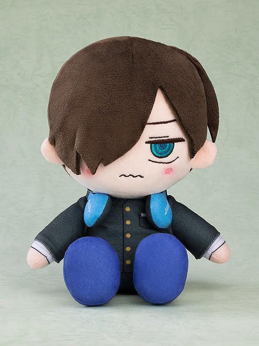The Dangers in My Heart Kyotaro Ichikawa plushie rerelease version sitting in school uniform with signature hairstyle and expression