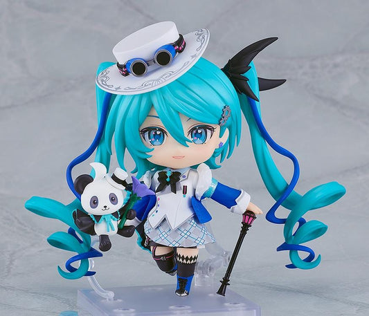 Nendoroid Hatsune Miku MIKU WITH YOU 2025 version figure with panda accessory and hat with goggles