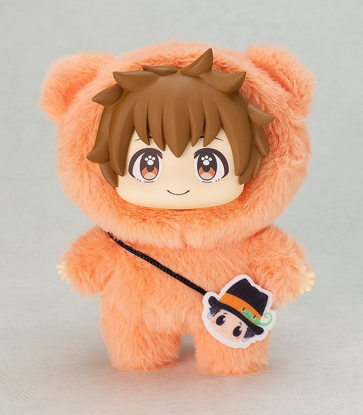 REBORN! Kigurumi Mascot Tsunayoshi Sawada wearing a fluffy orange costume with an attached Reborn pouch.