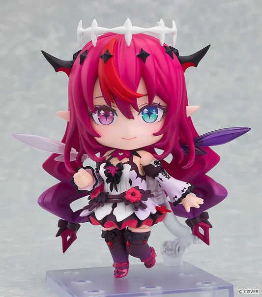 hololive production Nendoroid IRyS figure with interchangeable face plates, colorful hair, and signature outfit