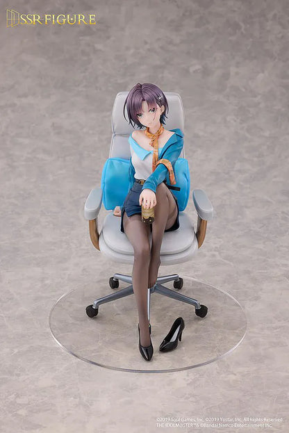 THE IDOLM@STER SHINY COLORS x Mahjong Soul Toru Asakura Effortless Work Ver. 1/7 Scale Figure Rerun featuring Toru seated in a chair with a stylish office-inspired outfit and display base.
