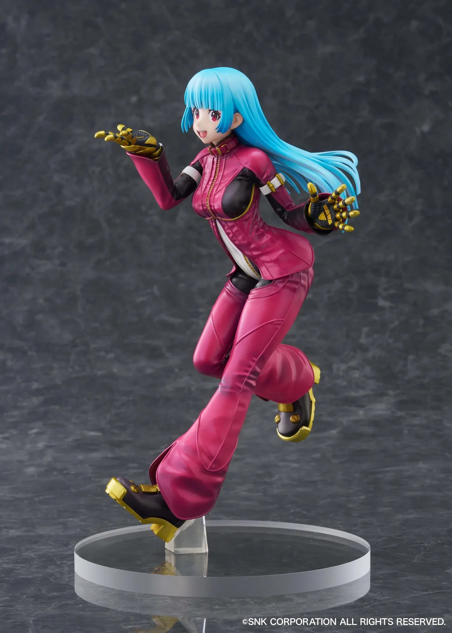 Kula Diamond The King of Fighters XV limited edition 1/7 scale figure in pink battle outfit with dynamic pose