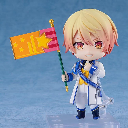 Project Sekai Colorful Stage Nendoroid No.2907 Tsukasa Tenma chibi figure in idol outfit holding star flag