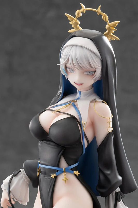 Ohisashiburi illustration Sister Anastasia Regular Edition 1/6 scale figure nun style outfit with halo headpiece black boots collectible