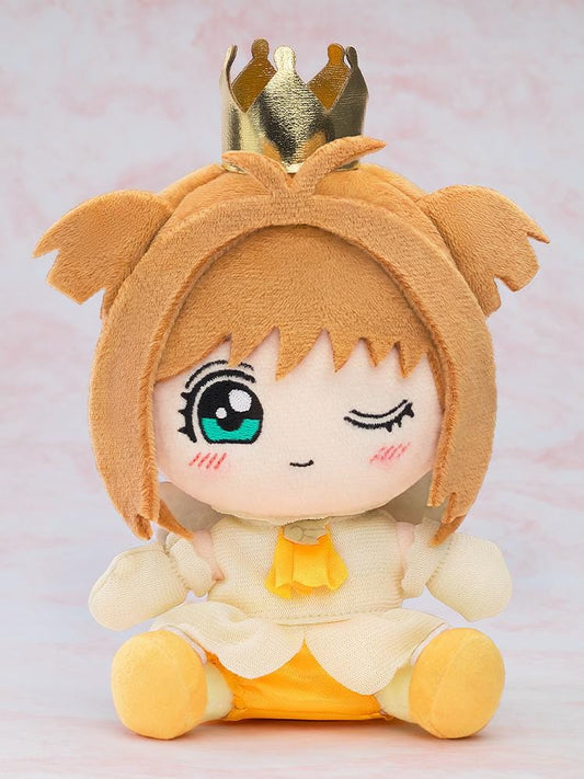 Sakura Kinomoto plushie Tobira wo Akete outfit from Cardcaptor Sakura chibi plush with crown