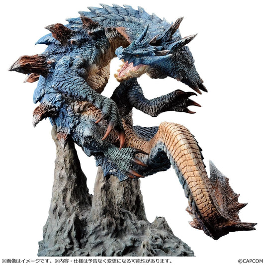Lagiacrus Creators Model Figure Builder Monster Hunter reissue Capcom dragon leviathan figure on rock base