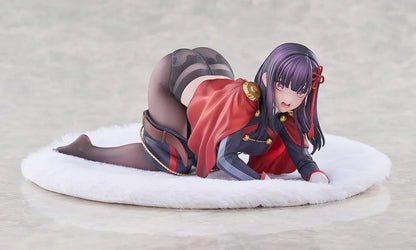 Chained Soldier Ren Yamashiro 1/7 Scale Figure featuring Ren with long dark hair, red-and-black outfit details, and a bold display pose on a soft base.