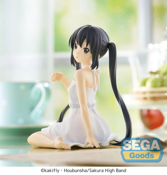 Azusa Nakano Yumemirize figure seated in white outfit from K-ON! anime