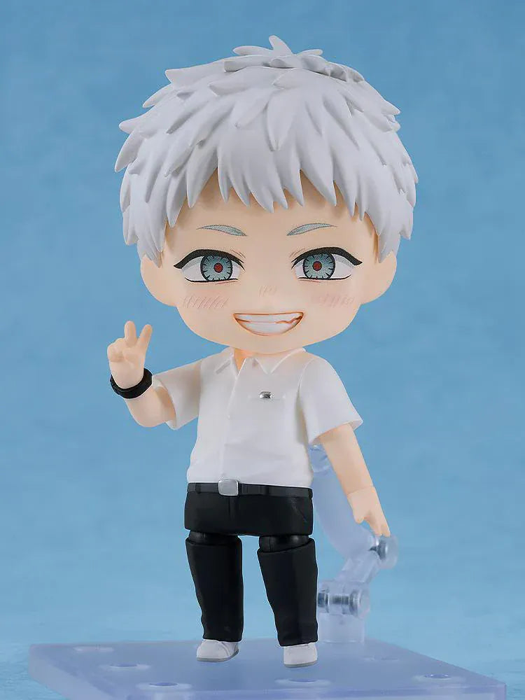 The Summer Hikaru Died Nendoroid No.2833 Hikaru chibi figure with silver hair smiling and giving a peace sign