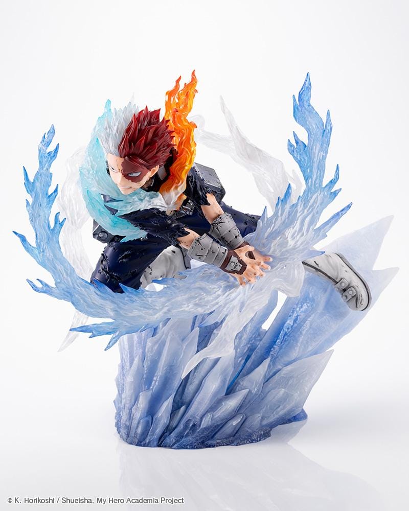 Shoto Todoroki Coldflames Pale Blade 1/8 scale figure with ice and fire effects from My Hero Academia