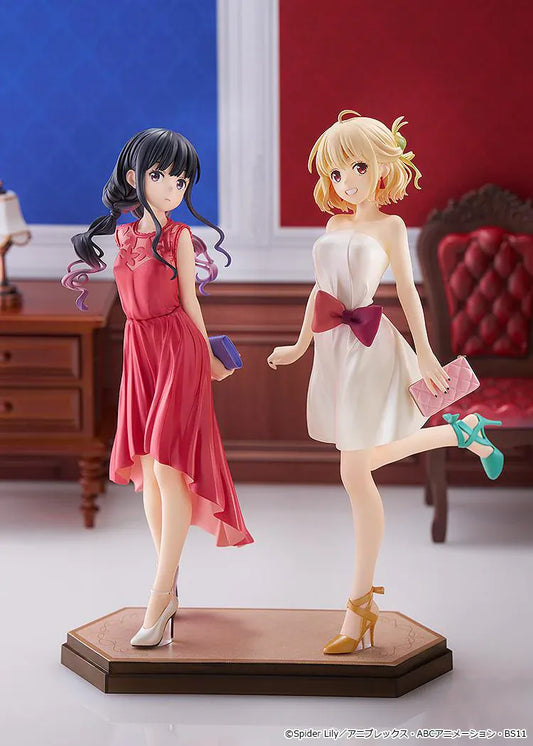 Chisato Nishikigi and Takina Inoue After Party POP UP PARADE L Size figures in elegant dresses