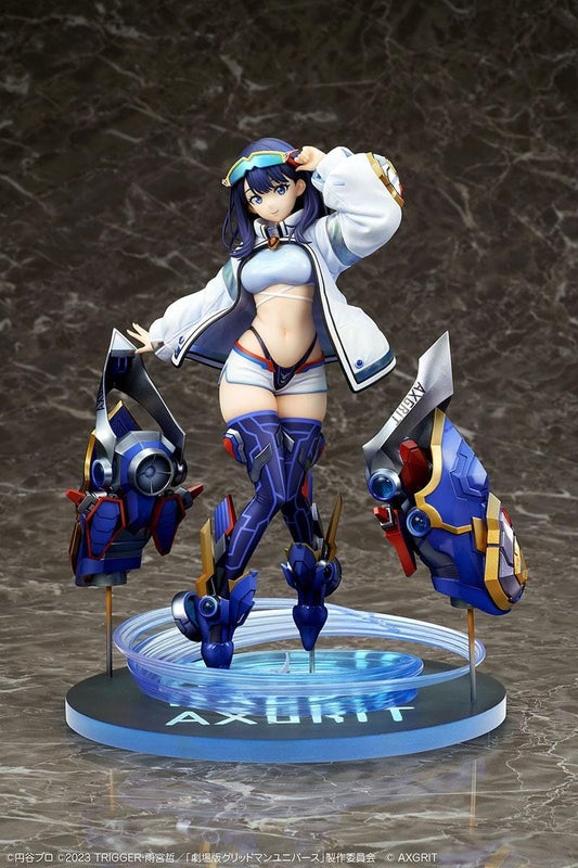Gridman Universe Rikka Takarada AXGRIT Ver. 1/7 Scale Figure with futuristic armor and mechanical base