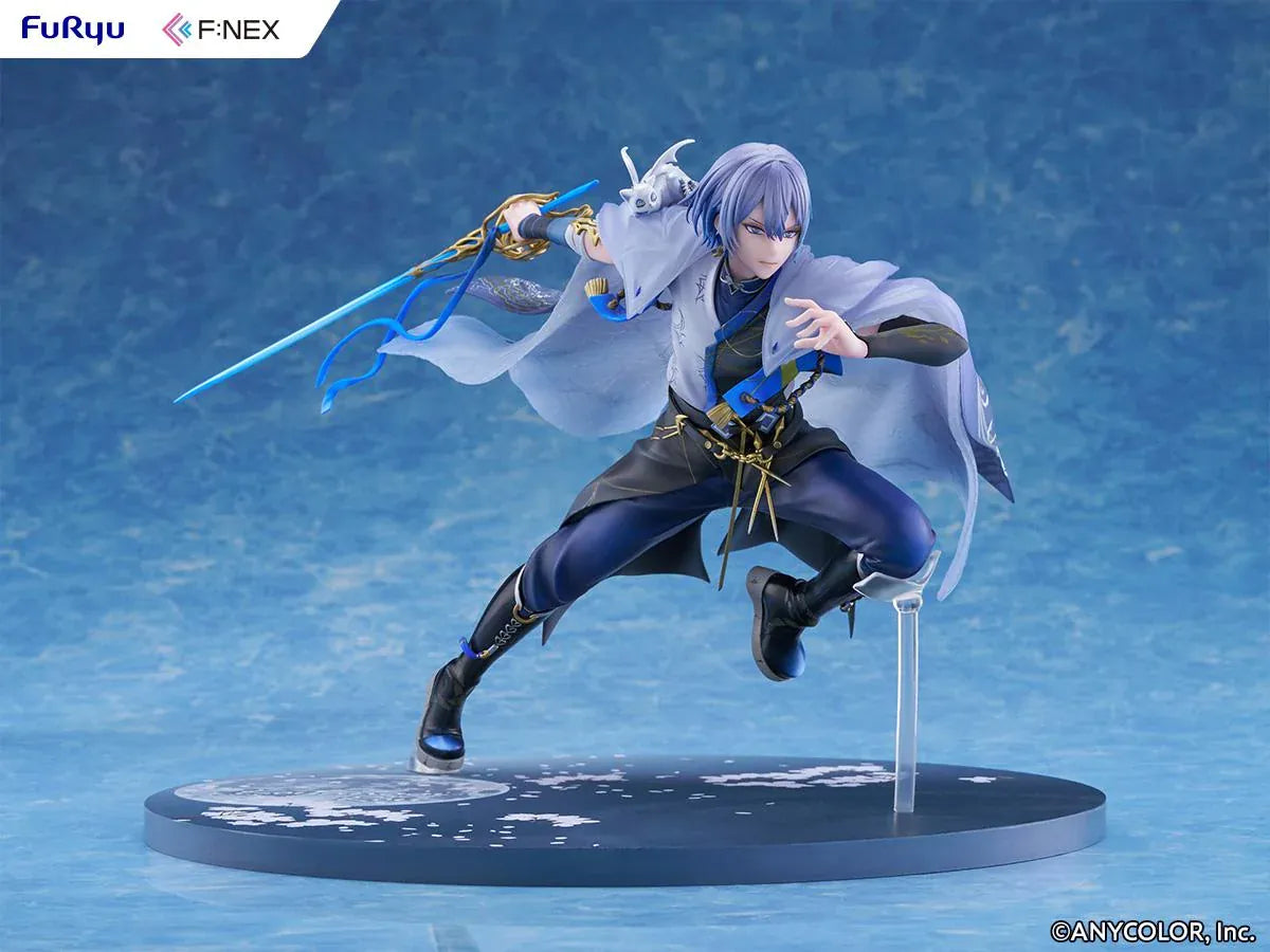 Nijisanji F:NEX Koyanagi Rou 1/7 scale figure in dynamic pose with blue sword