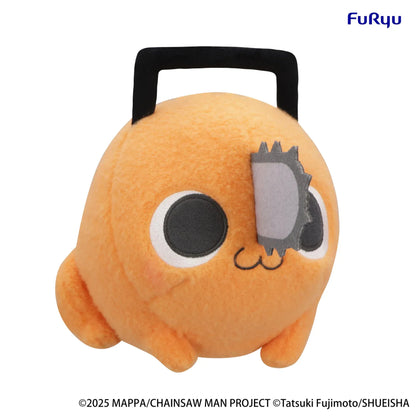 Chainsaw Man The Movie Reze Arc Milky Boa Pochita Big Plush Ver. A featuring Pochita's round orange body, embroidered eyes, and signature chainsaw blade