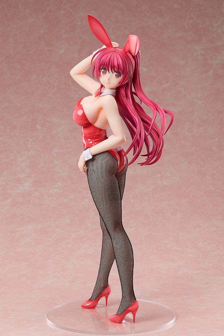 To Heart 2 Tamaki Kousaka Bunny Ver. 1/4 Scale Figure featuring Tamaki with long red hair, glossy red bunny outfit, bunny ears, fishnet-style tights, and red heels.