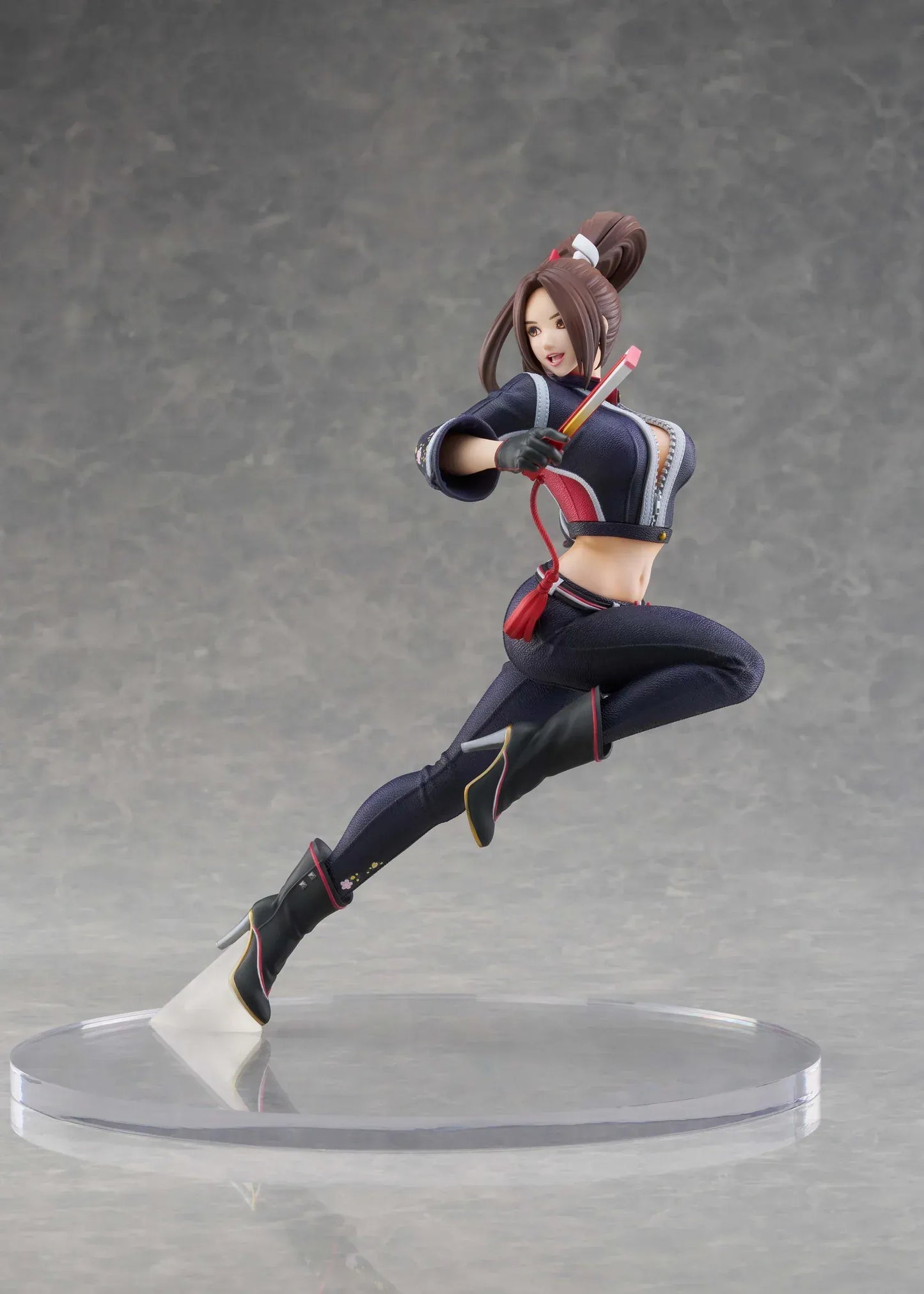 Mai Shiranui City of the Wolves 1/7 scale figure in dynamic action pose with modern ninja outfit