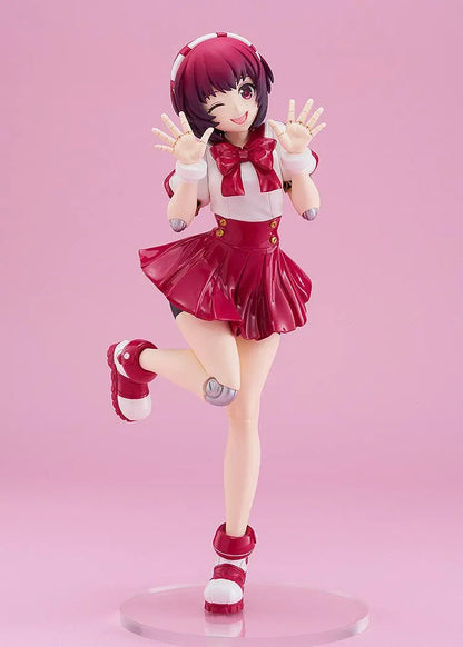 VA-11 HALL-A POP UP PARADE Dorothy Haze L Size Figure in a glossy red and white outfit with a cheerful winking pose