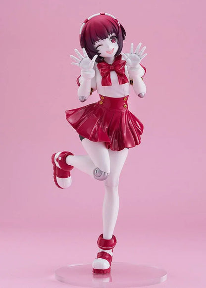 VA-11 HALL-A POP UP PARADE Dorothy Haze Another Skin Ver. L Size Figure in a glossy red and white outfit with a playful winking pose
