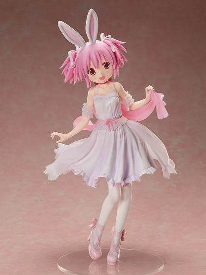 Puella Magi Madoka Magica Madoka Kaname Rabbit Ears Ver. 1/4 Scale Figure in a pale pink dress with bunny ears and ribbon shoes