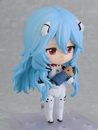 Rei Ayanami Long Hair Nendoroid Rebuild of Evangelion chibi anime figure in plugsuit Good Smile Company