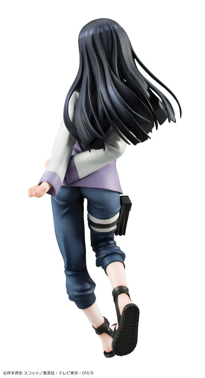 Naruto Shippuden Gals Series Hinata Hyuga figure wearing her lavender shinobi outfit in a graceful pose