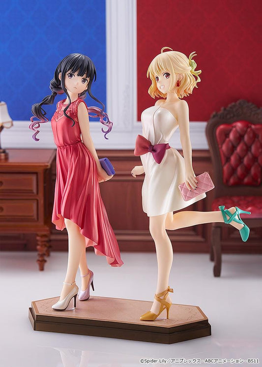 Chisato Nishikigi and Takina Inoue After Party POP UP PARADE L Size figures in elegant dresses