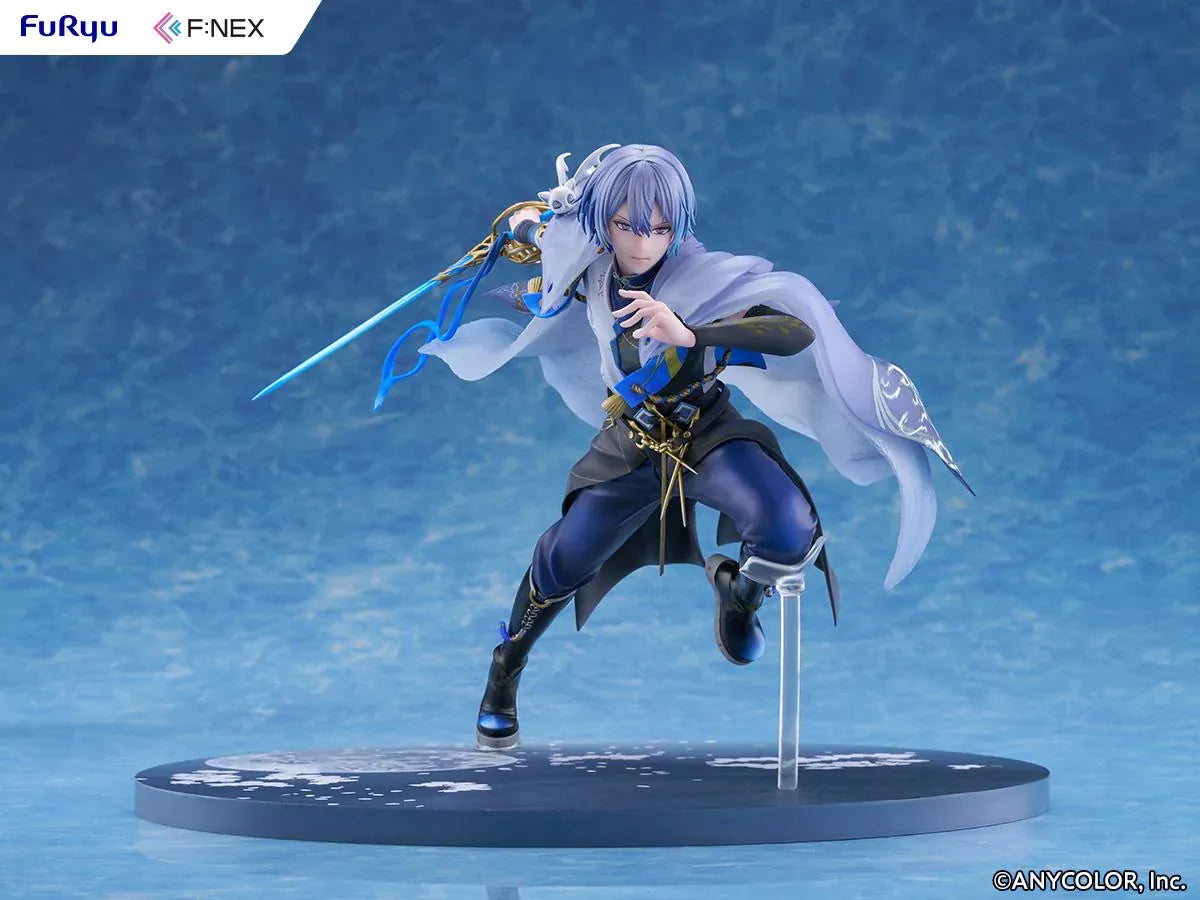 Nijisanji F:NEX Koyanagi Rou 1/7 scale figure in dynamic pose with blue sword