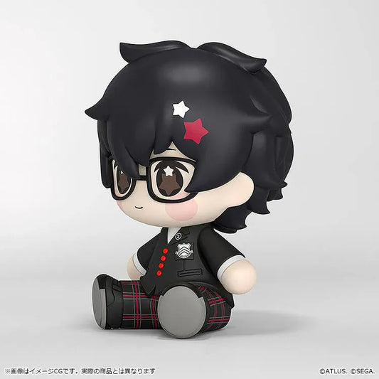 Persona 5 Royal Huggy Good Smile Protagonist chibi figure with glasses and Shujin uniform