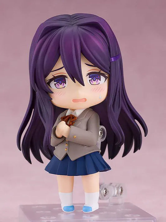 Yuri Nendoroid figure from Doki Doki Literature Club holding book chibi anime figure