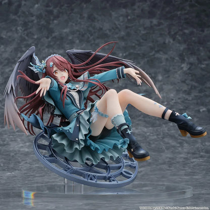 Idolmaster Shiny Colors Tenka Osaki Galdienne Amethyst Ver 1/6 Scale Figure with wings and clock base in dynamic pose