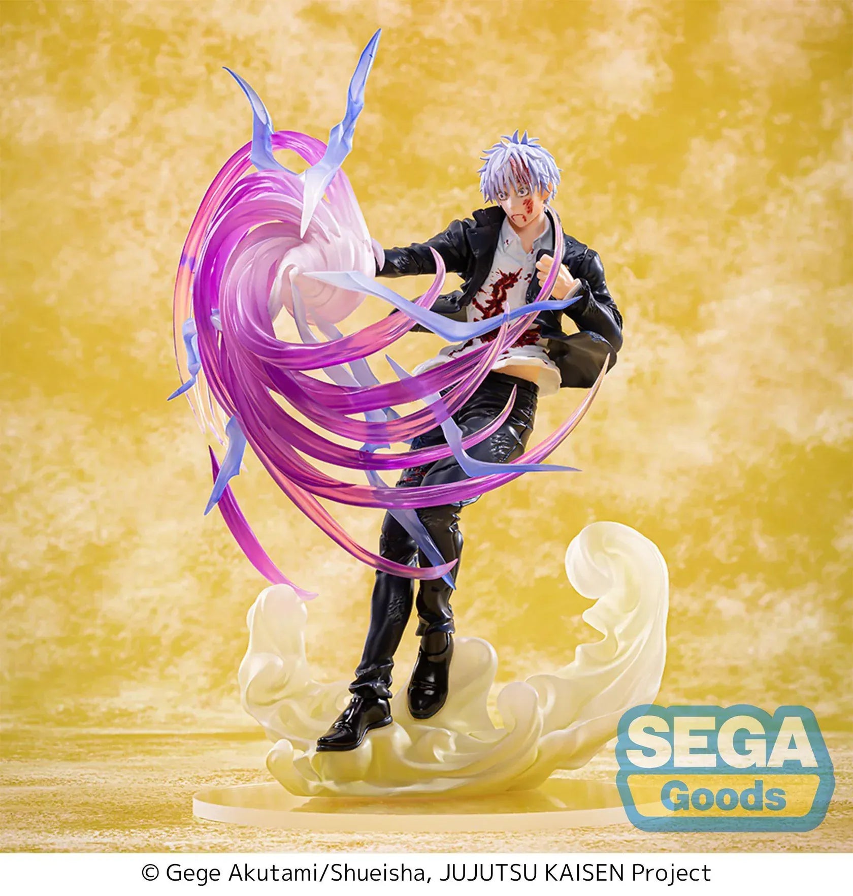 Satoru Gojo Hollow Purple Luminasta figure from Jujutsu Kaisen Hidden Inventory arc with purple energy effects