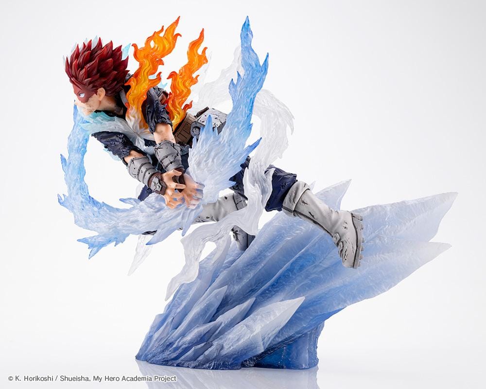 Shoto Todoroki Coldflames Pale Blade 1/8 scale figure with ice and fire effects from My Hero Academia