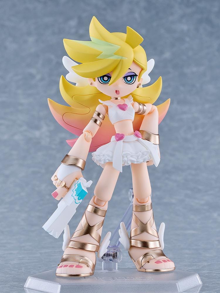 New PANTY & STOCKING with GARTERBELT figma Panty Angel ver Figure with blonde hair, white angel outfit, halo, and wings