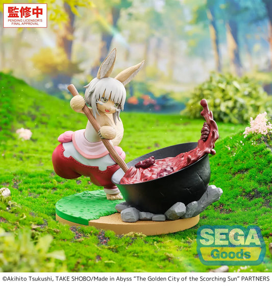Made in Abyss The Golden City of the Scorching Sun Nanachi Dreaming of Mealtime Figure cooking by a pot on a scenic base