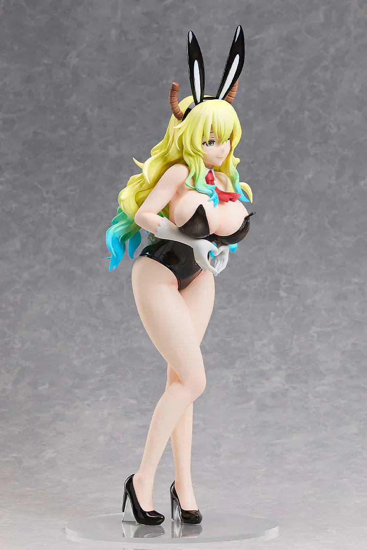 Miss Kobayashi's Dragon Maid Lucoa Bare Leg Bunny Version 1/4 scale anime figure with black bunny suit and long blonde gradient hair