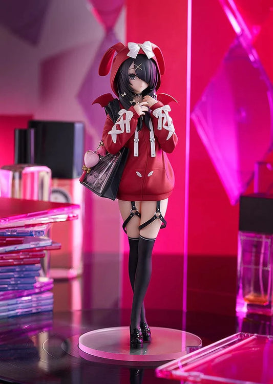 Needy Streamer Overload Pop Up Parade L Ame figure in red hoodie with accessories