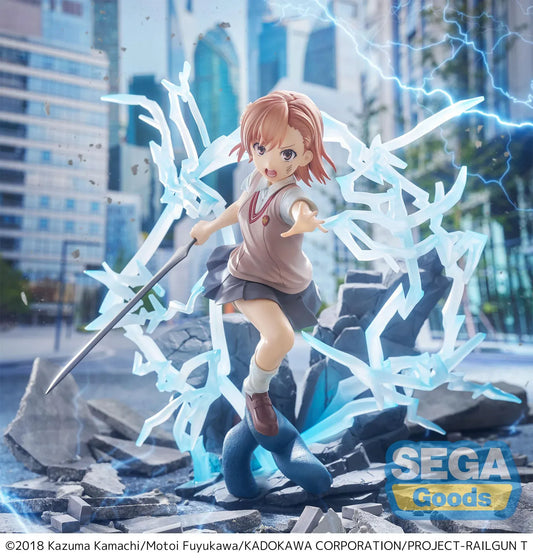 Mikoto Misaka FiGURiZMa figure with electric lightning effects from A Certain Scientific Railgun T by SEGA
