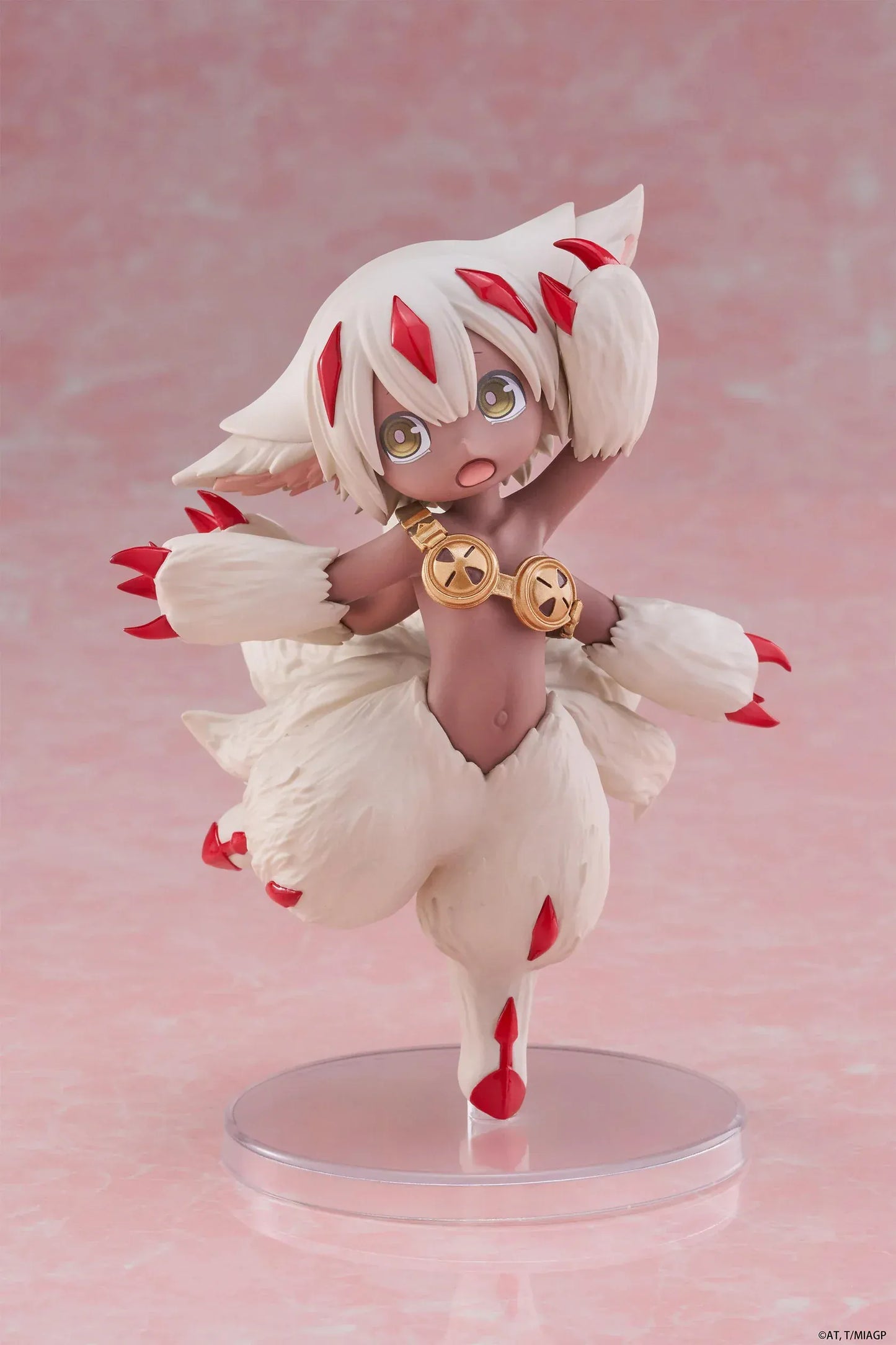 Made in Abyss: The Golden City of the Scorching Sun Faputa Coreful Figure (Re-issue) featuring Faputa in a dynamic pose with red markings and fluffy fur details.