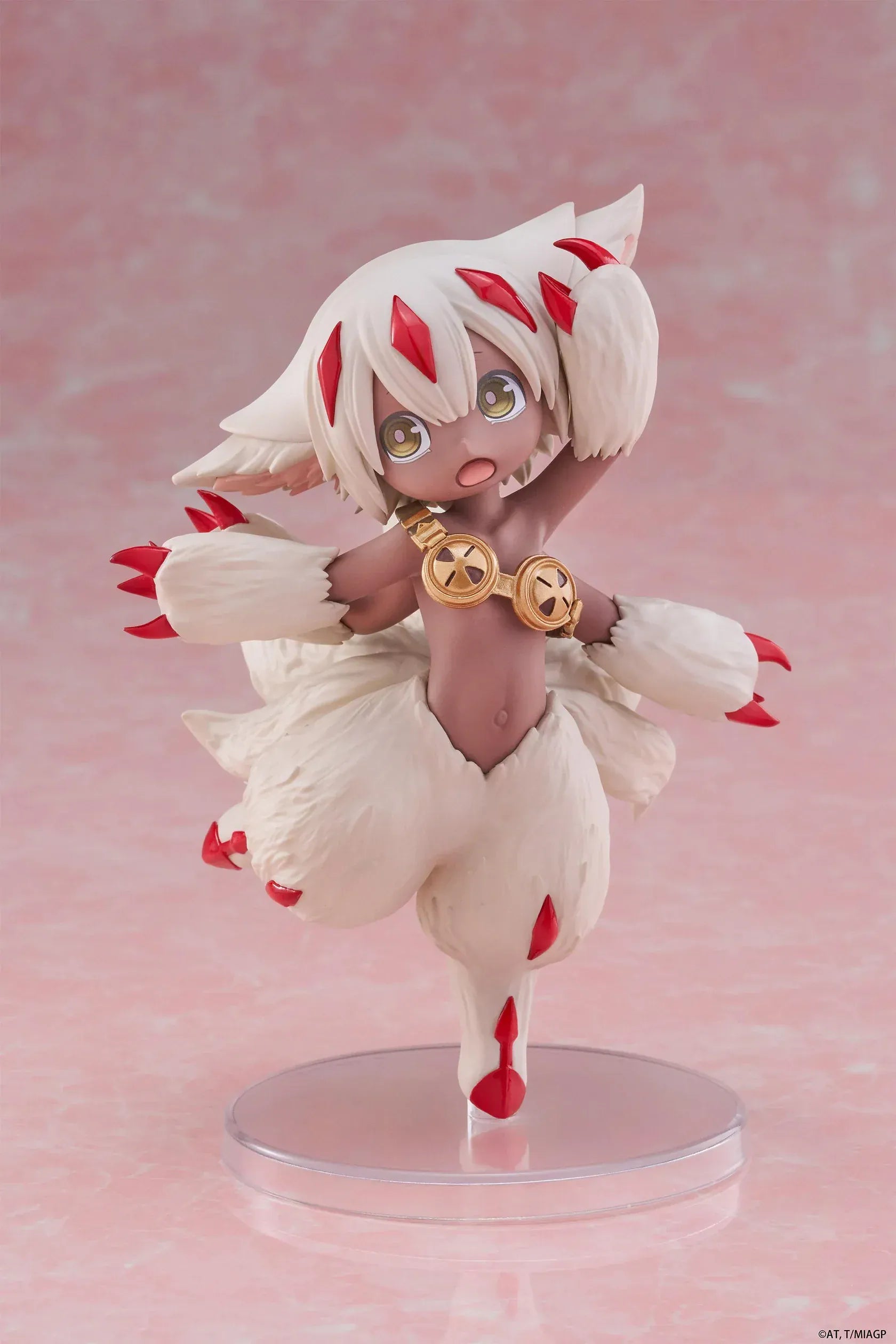Made in Abyss: The Golden City of the Scorching Sun Faputa Coreful Figure (Re-issue) featuring Faputa in a dynamic pose with red markings and fluffy fur details.